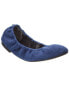 Фото #1 товара Женская обувь Stuart Weitzman Gabby Scrunch Rivet из замши синего цвета
