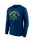 Фото #3 товара Men's Navy Nashville SC x Johnny Cash Guitar Long Sleeve T-shirt