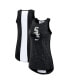 ფოტო #2 პროდუქტის Women's Black Chicago White Sox Right Mix High Neck Tank Top