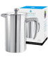 Фото #1 товара Dublin Stainless Steel Double Wall Insulated French Press, 34 fl oz Capacity