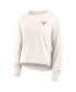 Branded Women's White Texas Longhorns Kickoff Full Back Long Sleeve T-Shirt