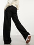 Фото #3 товара Cotton:On wide leg relaxed trousers with drawstring waist in black