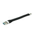 Фото #1 товара Переходник USB A - USB C USB 3.2 Gen 1 (3.1 Gen 1) 0.11 м - 5000 Мбит/с - Черный ROLINE 11.02.9014