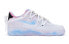 【定制球鞋】 Nike Air Force 1 Low LE 空军一号 解构鞋带 棉花糖涂鸦 扎染手绘 低帮 板鞋 GS 蓝粉 / Кроссовки Nike Air Force DH2920-111