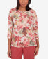Фото #1 товара Sedona Sky Women's Watercolor Knotted Neck Floral Top