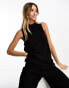 Фото #1 товара Vero Moda plisse sleeveless top co-ord in black