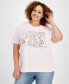 Фото #1 товара Trendy Plus Size Princesses Short-Sleeve T-Shirt