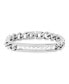 ფოტო #1 პროდუქტის Thick Cuban Link Chain and Simulated White Diamonds ID Bracelet