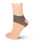 ფოტო #2 პროდუქტის Women's European Made Heel-Stripe Pattern Cotton Socks