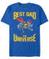 ფოტო #1 პროდუქტის Men's Superman Super Best Dad Short Sleeve T-shirt