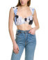 Фото #1 товара Rumer Leila Linen Crop Top Women's