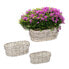 Ovaler Blumentopf im 3er Set