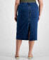 Фото #2 товара Trendy Plus Size Denim Midi Skirt, Created for Macy's