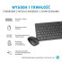 Keyboard and Mouse HP 18H24AA Black