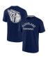 Фото #4 товара Men's and Women's Navy Cleveland Guardians Super Soft Short Sleeve T-shirt