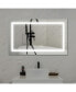 Фото #1 товара LED Bathroom Vanity Mirror, 40 X 24 Inch, Anti Fog, Night Light, Time, Temperature, Dimmable