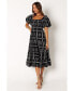 ფოტო #5 პროდუქტის Women's Soliel Puff Sleeve Midi Dress