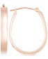 Фото #1 товара Серьги Macy's Rose Gold Hoops Pear-Shape