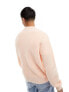 Фото #5 товара ASOS DESIGN knitted fisherman rib cardigan in light pink