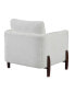 Фото #2 товара 32" Wood, Steel, Foam and Polyester Piza Accent Chair
