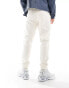 Фото #3 товара ASOS DESIGN heavyweight tapered joggers in white