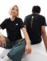 The North Face Vertical logo backprint t-shirt in black