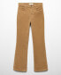 ფოტო #1 პროდუქტის Women's Flared Cropped Corduroy Jeans