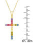 Фото #2 товара Macy's women's Rainbow Pendant Necklace