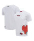 Men's Snoopy White Peanuts Loves Flowers T-Shirt