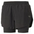 Фото #1 товара Puma Run Favorite Woven 2In1 Shorts Womens Black Casual Athletic Bottoms 5231810