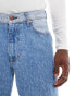 Wrangler relaxed straight baggy fit acid wash jeans in light wash co-ord