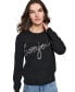 Фото #1 товара Women's Embellished Graphic Sweater