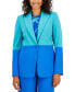 Фото #3 товара Women's Colorblocked Boyfriend Blazer