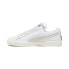 Фото #4 товара Puma Clyde Q3 Rhuigi 39330501 Mens White Leather Lifestyle Sneakers Shoes