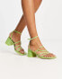 Фото #8 товара Public Desire Dayla mid heeled shoes in patent mint