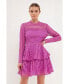 ფოტო #2 პროდუქტის Women's Crochet Lace Mini Dress