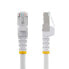 Фото #2 товара StarTech.com 2m CAT6a Ethernet Cable - White - Low Smoke Zero Halogen (LSZH) - 10GbE 500MHz 100W PoE++ Snagless RJ-45 w/Strain Reliefs S/FTP Network Patch Cord - 2 m - Cat6a - S/FTP (S-STP) - RJ-45 - RJ-45