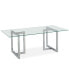 Фото #2 товара Emila 78" Rectangle Glass Mix and Match Dining Table, Created for Macy's