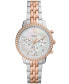 ფოტო #1 პროდუქტის Women's Neutra Chronograph Two-Tone Stainless Steel Watch, 36mm