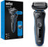 Braun Series 5 Razor for Men, Electric Shaver, EasyClean, Wet & Dry, Rechargeable & Wireless, 51-B1000s, Blue