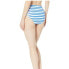 Фото #2 товара Tommy Bahama 262170 Women's Striped High Waist Bikini Bottom Swimwear Size L