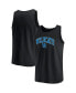 Фото #1 товара Men's Black Kentucky Wildcats Block Arch Tank Top