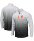 Фото #1 товара Men's Gray Clemson Tigers Magic Team Logo Quarter-Zip Jacket