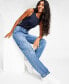 Фото #7 товара Women's High Rise Utility Denim Jeans