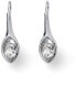 Stylish earrings with crystals Breath 22841R clear, silver - фото #1