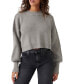 Фото #1 товара Women's Easy Street Ribbed Cropped Pullover Sweater