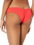 Billabong 185942 Womens Hawaii Lo Cheeky Bikini Bottom Swimwear Red Size Large