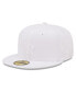 Фото #2 товара Men's Colorado Rockies White on White 59FIFTY Fitted Hat
