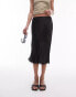 Фото #5 товара Topshop 90's length skirt with knicker waistband and lace trim in black