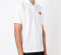 Фото #2 товара Поло-рубашка CDG Play с принтом сердца для мужчин, белая / CDG Play Polo AZ-T006-051-5